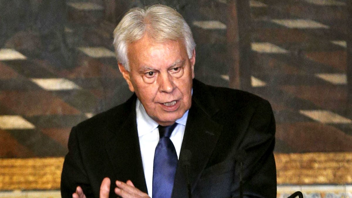 Felipe González en un acto (Foto: Efe).