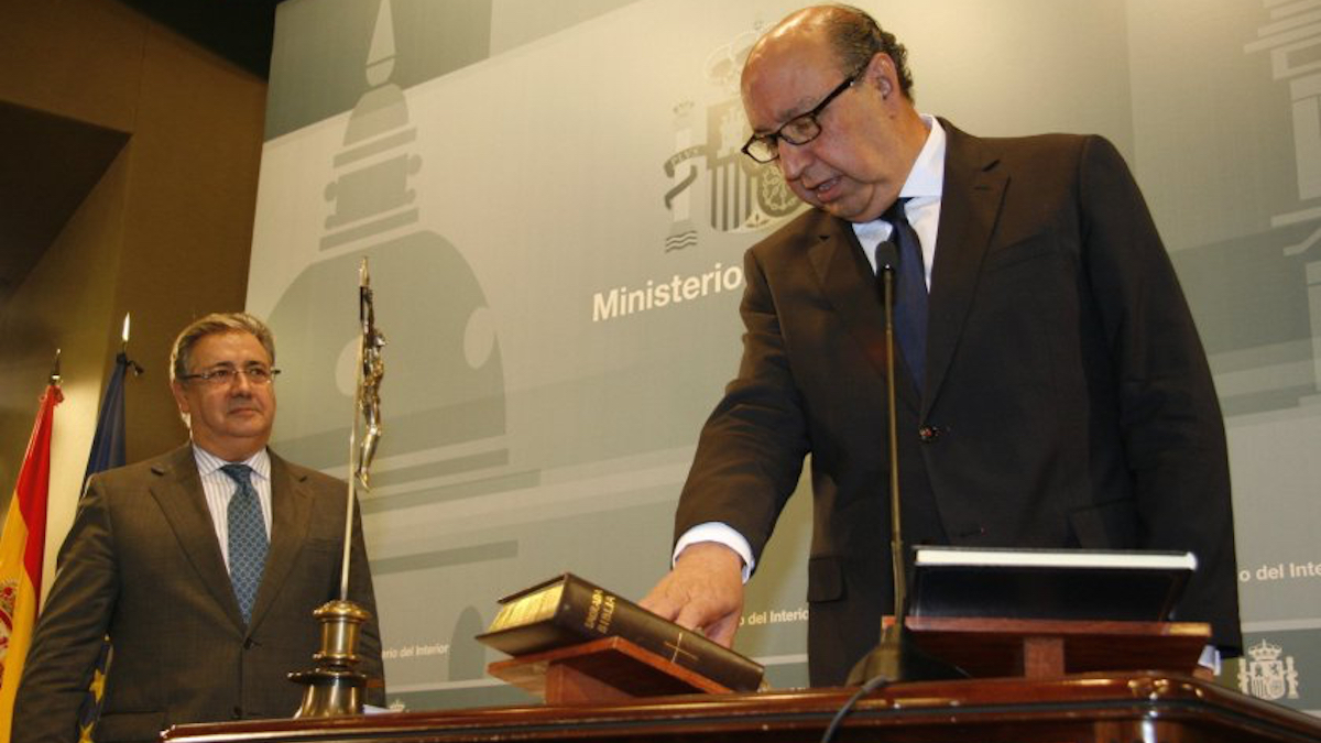 Germán López, director general de la Policía y Juan Ignacio Zoido, ministro de Interior.
