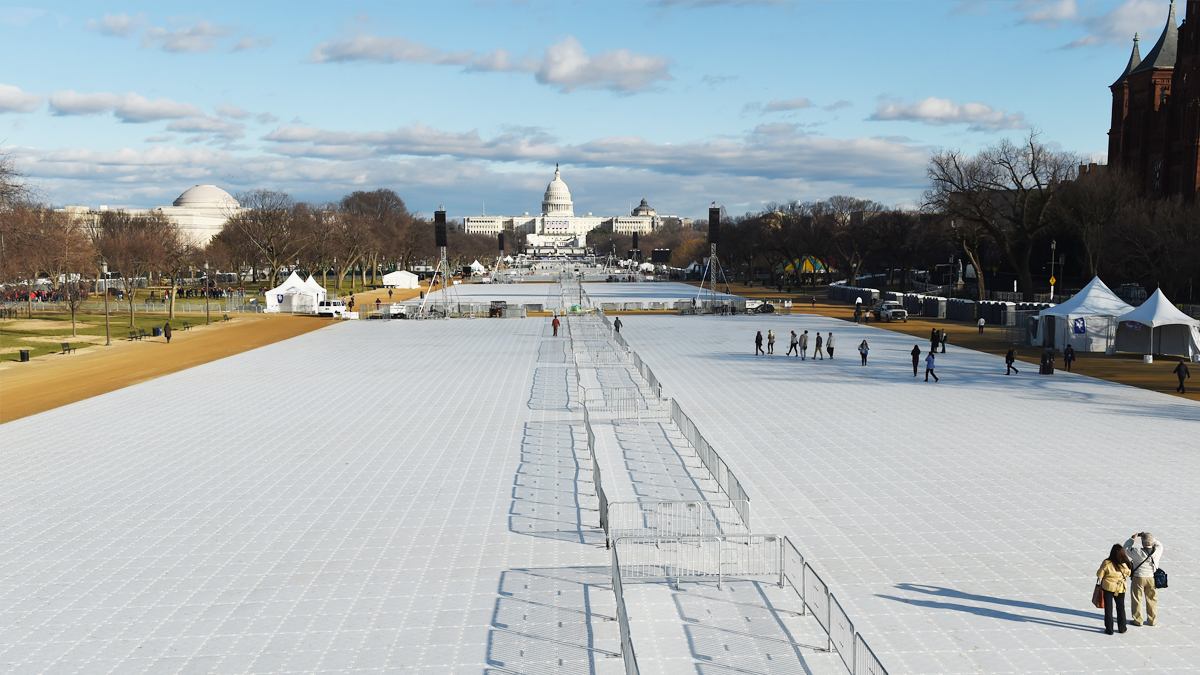 Explanada en la que cerca de 900.000 personas seguirán la investidura. (Foto: AFP)