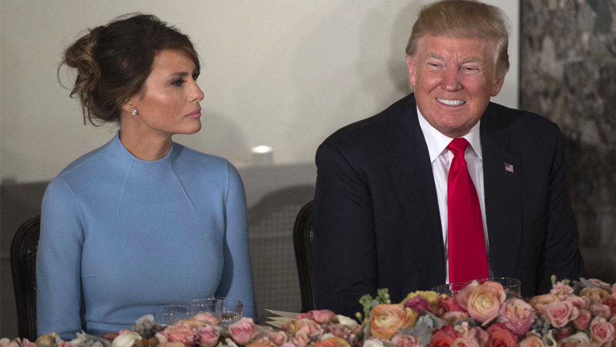 Melania y Donald Trump (Foto: AFP)
