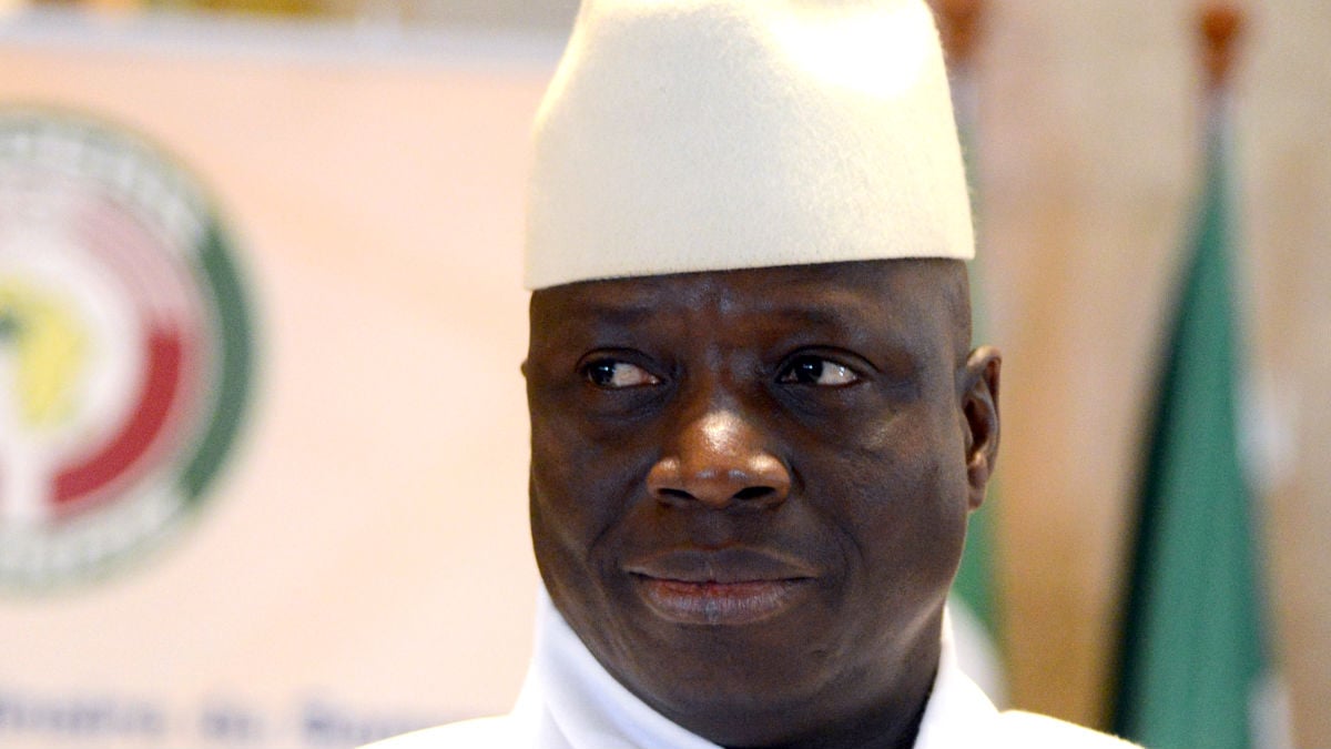 El ya ex presidente Jammeh en una imagen de 2014 (Foto: AFP).