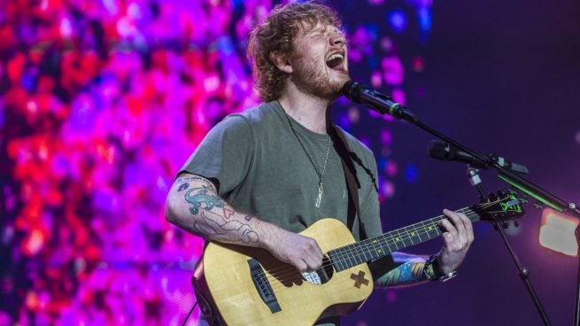 Ed Sheeran durante una actuación en Brisbane (Getty)