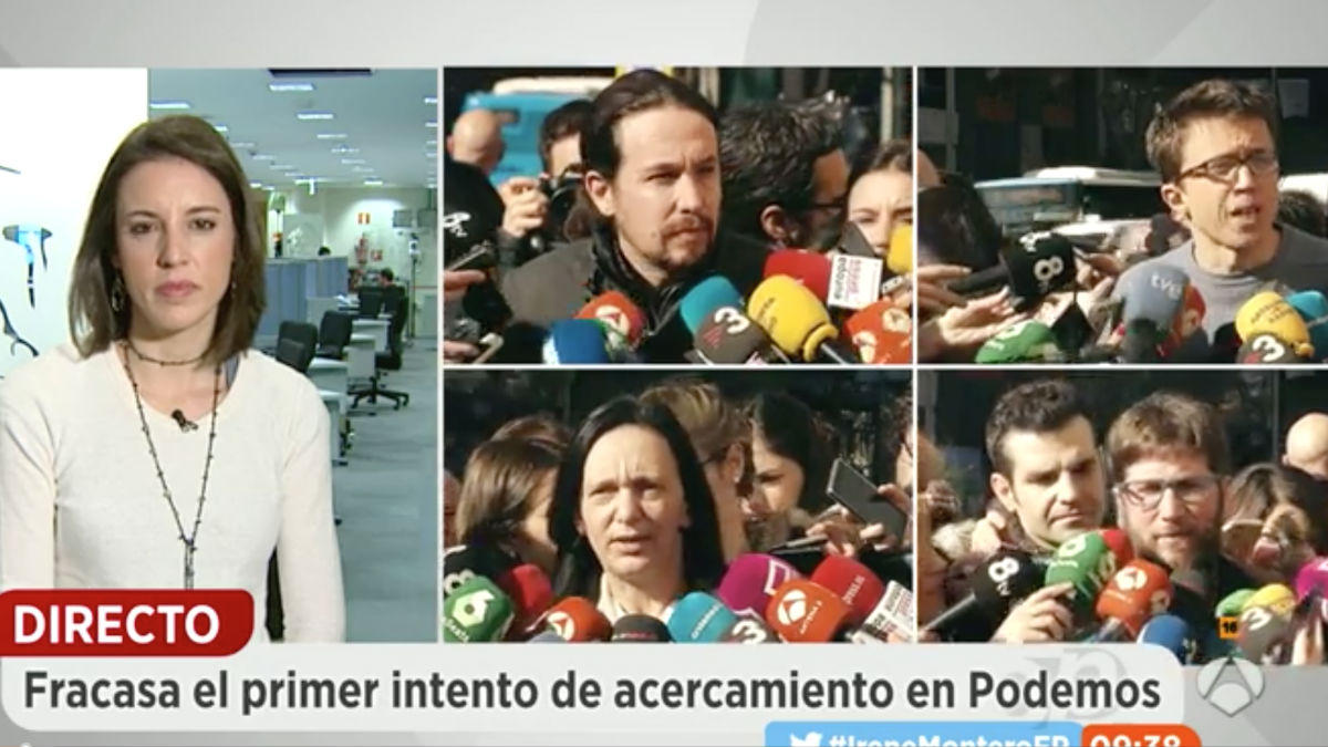 La diputada de Podemos, Irene Montero en ‘Espejo Público’ (Foto: Antena 3)