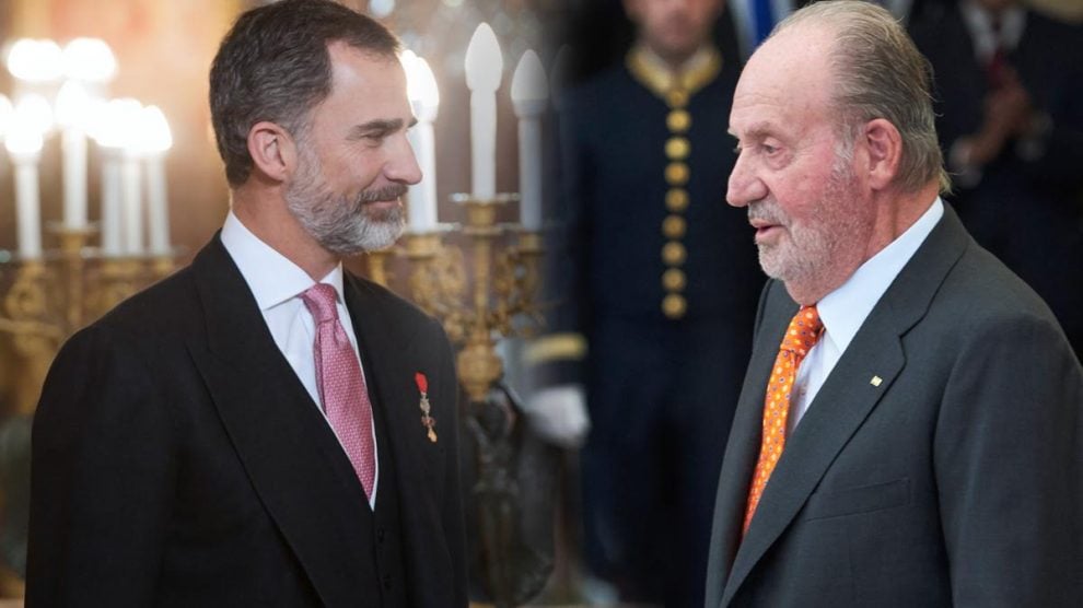 Felipe VI y su padre el rey emérito Juan Carlos.