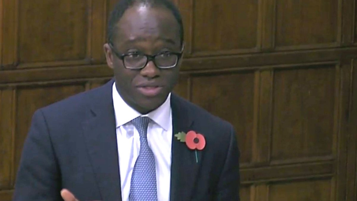 Sam Gyimah, ministro de Justicia de Reino Unido.