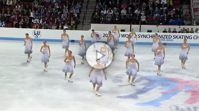 Impactante coordinación de esta coreografía de patinaje sobre hielo se ha hecho viral
