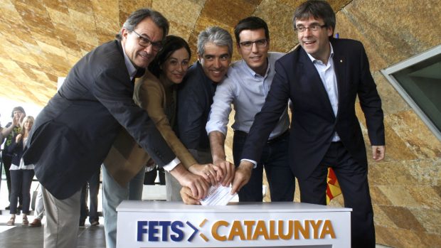 Carles Puigdemont, Artur Mas y Francesc Homs