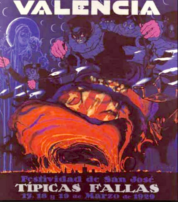 Historia de los carteles de Fallas -Cartel de Fallas 1929
