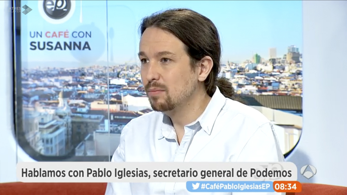Pablo Iglesias en ‘Espejo Público’.
