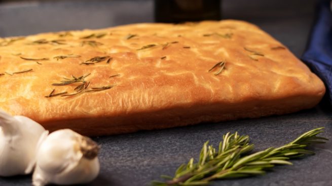 Focaccia de ajo y romero