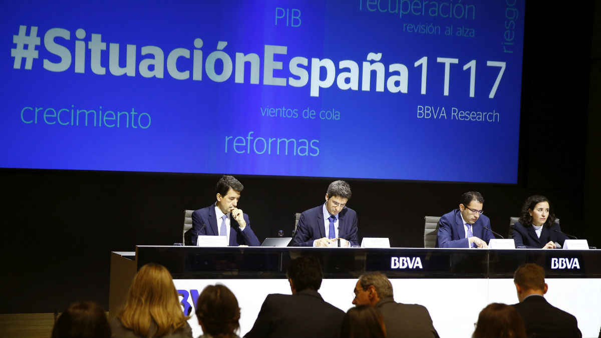 Presentación del informe Situación España, de BBVA Research (Foto: EFE).