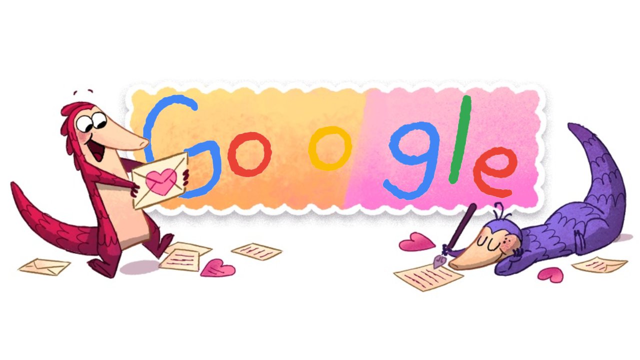 El doodle de Google por San Valentín la historia de un pangolín enamorado