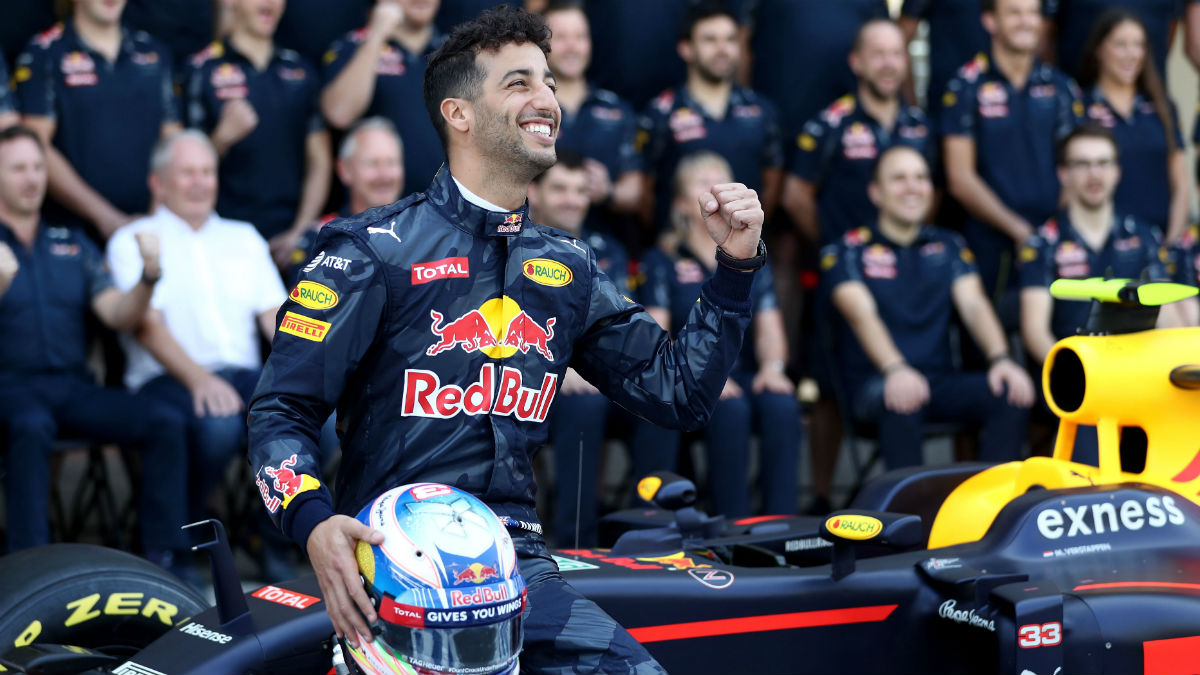 Ricciardo, con el Red Bull. (Getty)