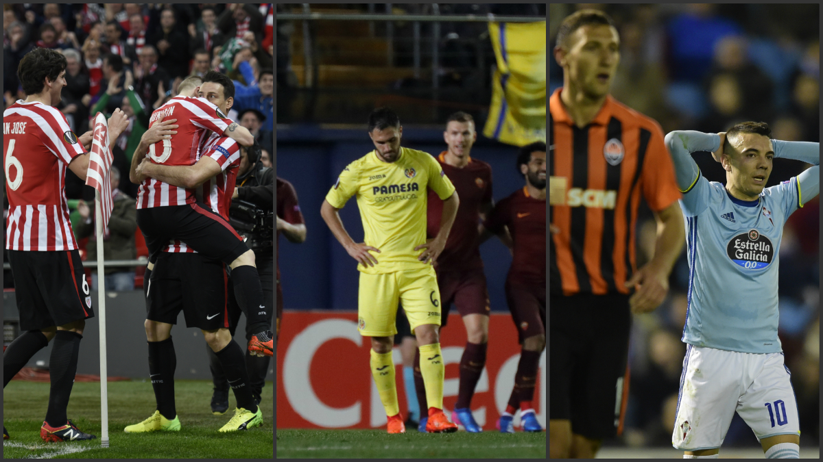 Partido de ida de los dieciseisavos de final de la Europa League. (AFP)