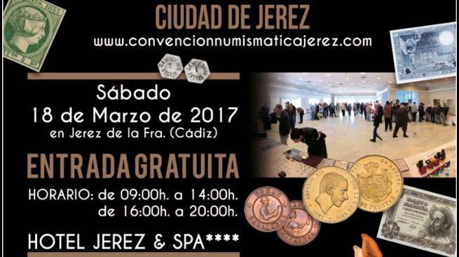 Jerez acogerá en Marzo la IV Convención Nacional de Numismática, Filatelia y Coleccionismo