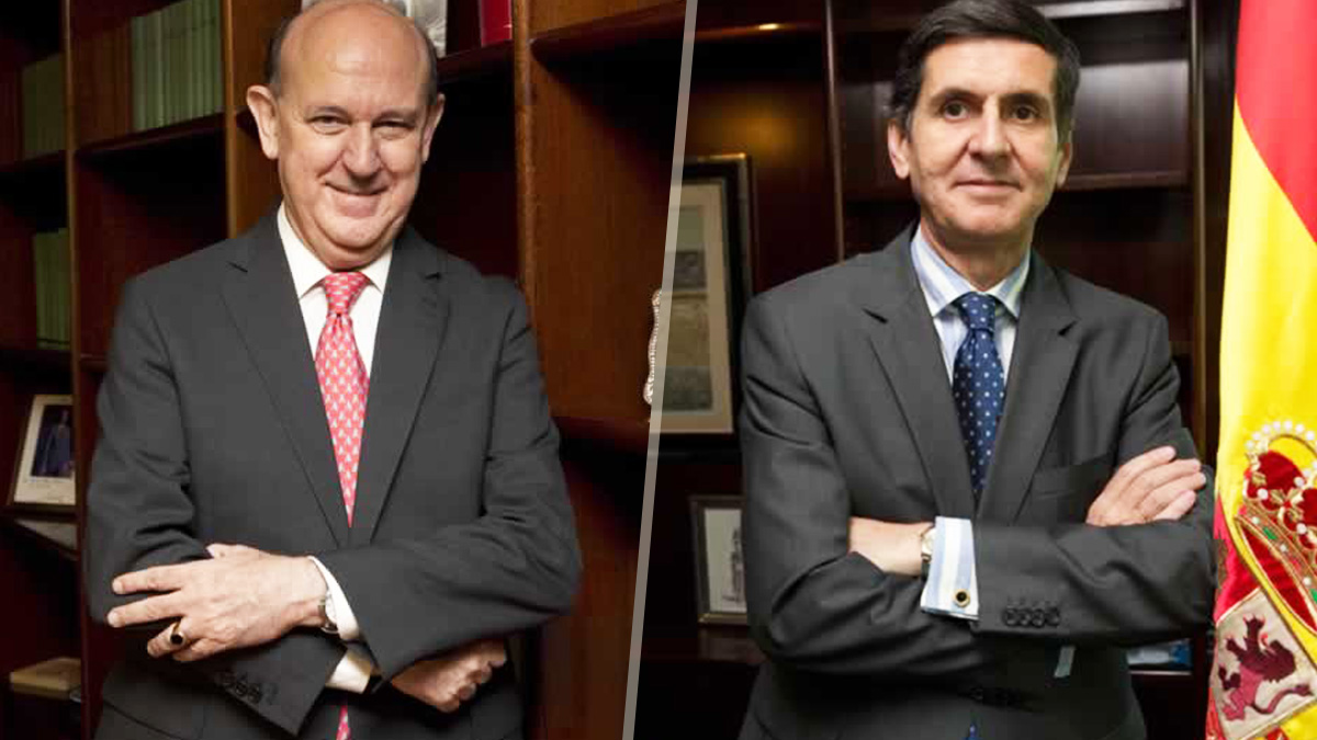 Los magistrados del Tribunal Constitucional Andrés Ollero (izquierda) y Pedro González-Trevijano (derecha).