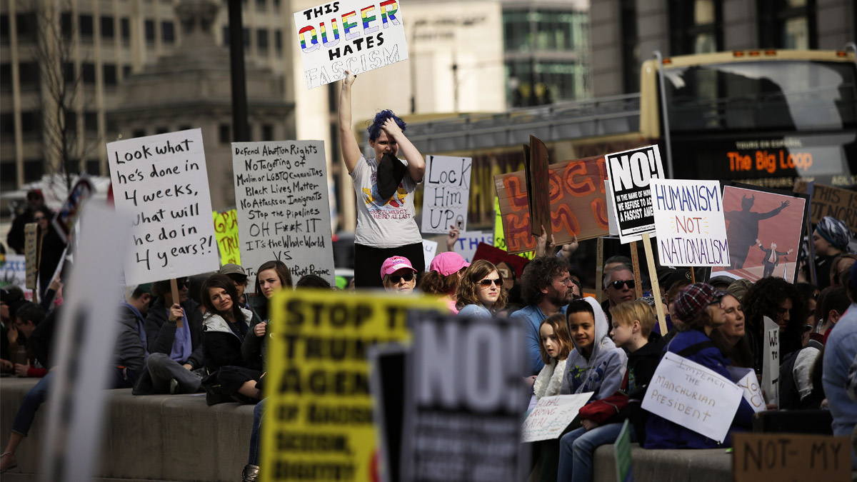 Protestas contra Trump en Estados unidos (Foto: AFP)