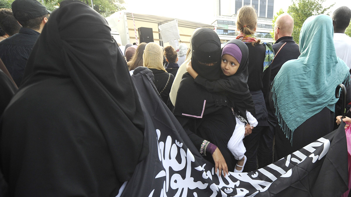Manifestación islamista en Hamburgo, Alemania (Foto: Getty)