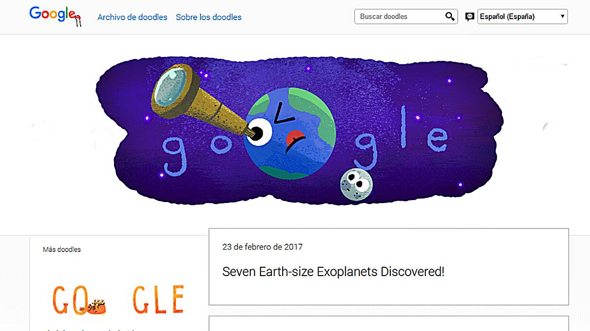 Doodle Google: Explanetas