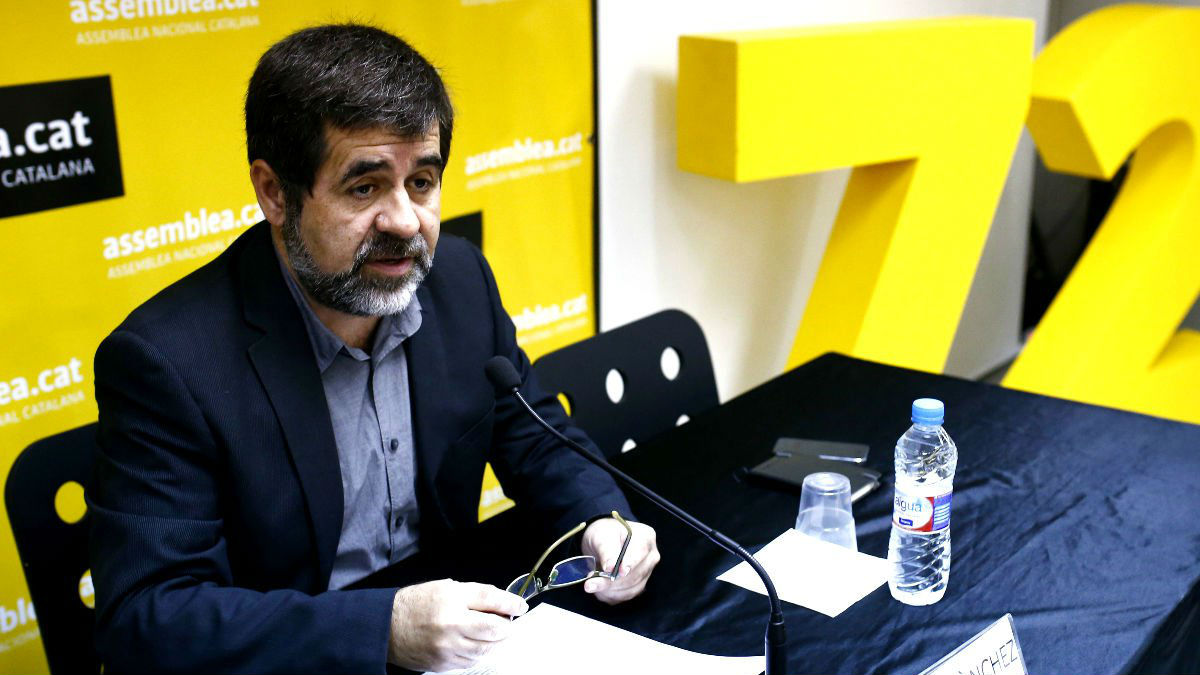 El presidente de la Asamblea Nacional Catalana (ANC), Jordi Sánchez (Foto: EFE)