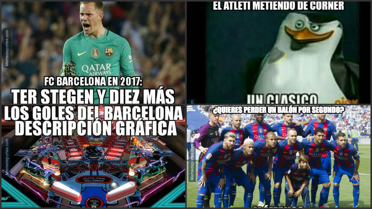 Los memes dieron el toque de humor al Atlético-Barcelona.