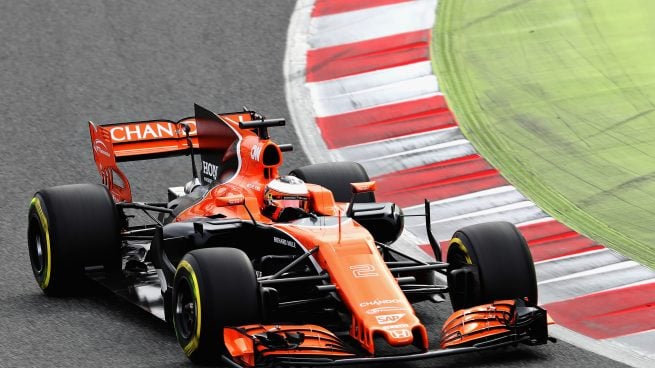 Stoffel Vandoorne a los mandos del MCL32 de McLaren-Honda en Barcelona (Getty)