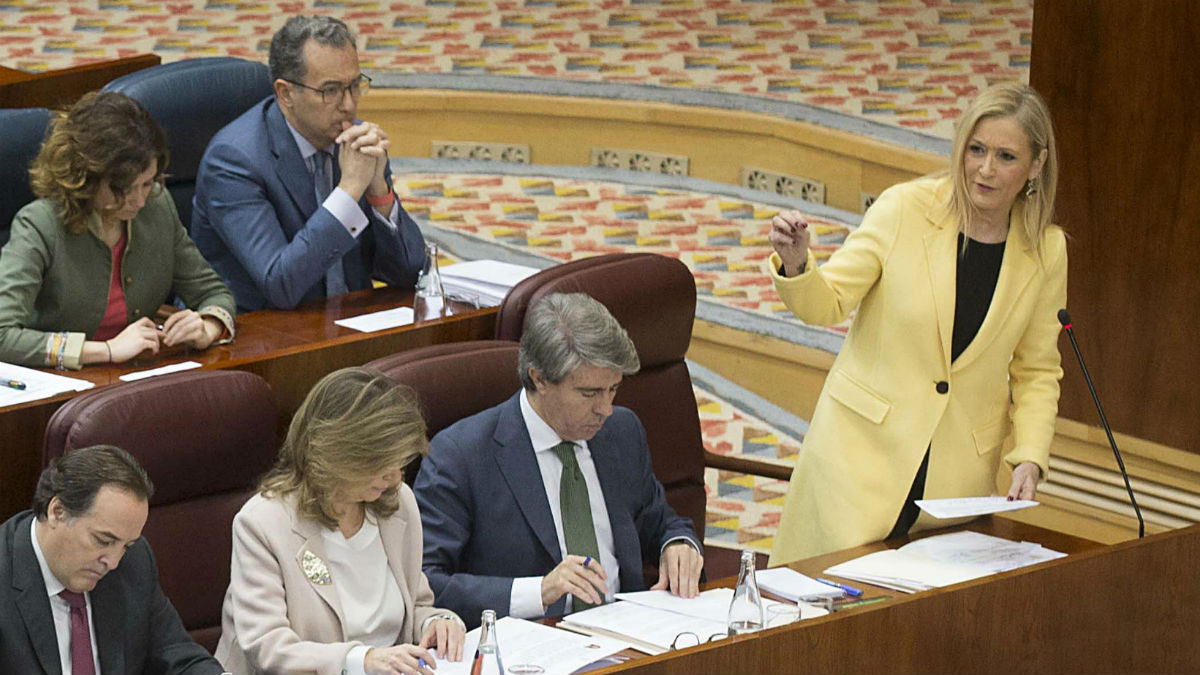 Cristina Cifuentes en la Asamblea de Madrid (CAM. Alberto Cuéllar).