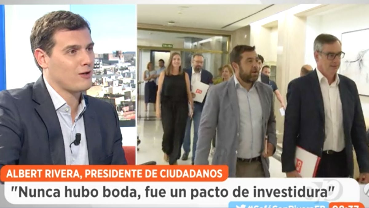 El presidente de Ciudadanos, Albert Rivera, en ‘Espejo Público’ (Foto: Antena 3)