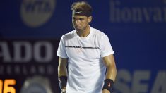 Rafa Nadal, en el partido contra Querrey. (AFP)
