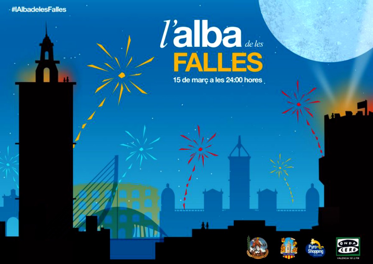 Más de 180 comisiones falleras participarán en la Albà de las Fallas  2017 (Foto:Twitter)