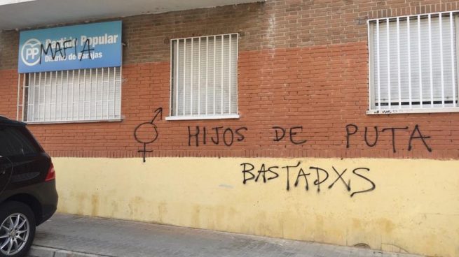 La sede del PP en Barajas (Madrid) sufre el segundo acto vandálico en seis meses