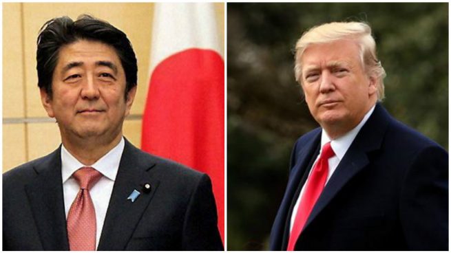 Trump habla con Abe para respaldar a Japón «al 100%» tras los misiles lanzados por Corea del Norte