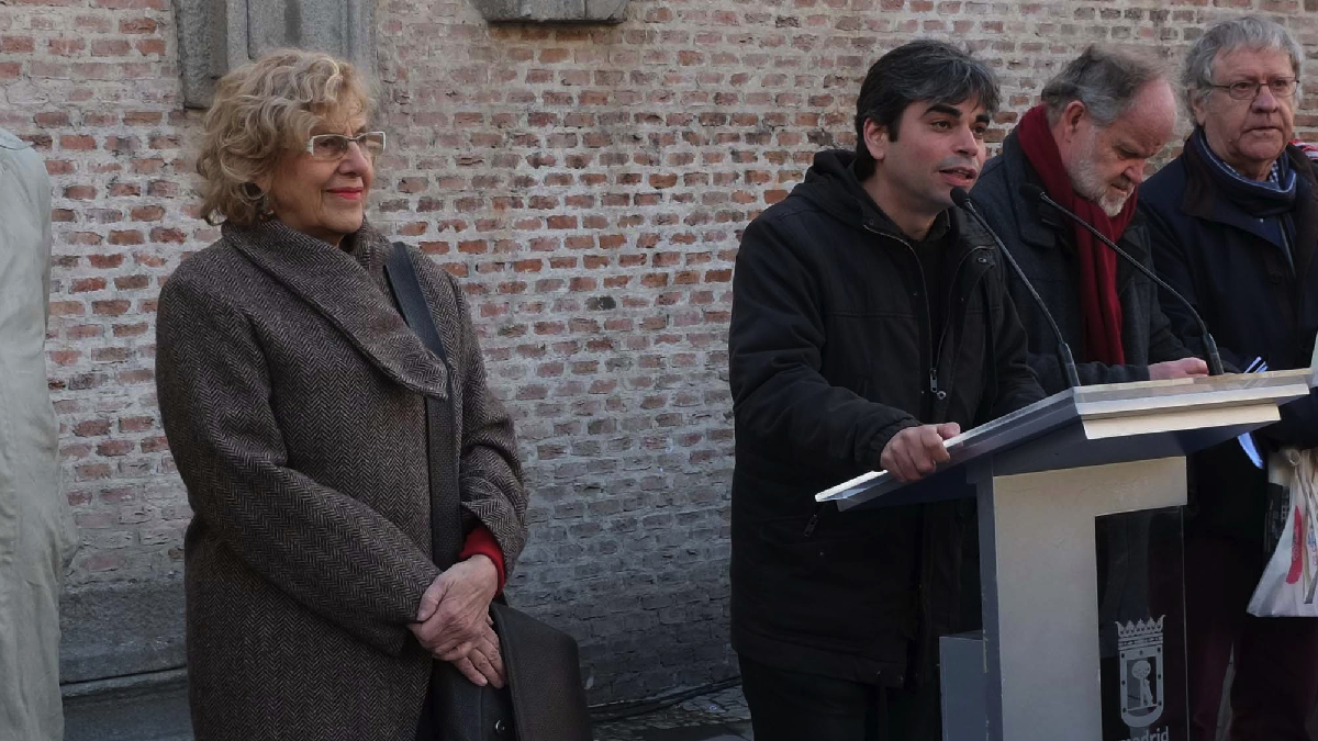 Manuela Carmena junto a Jorge García Castaño.