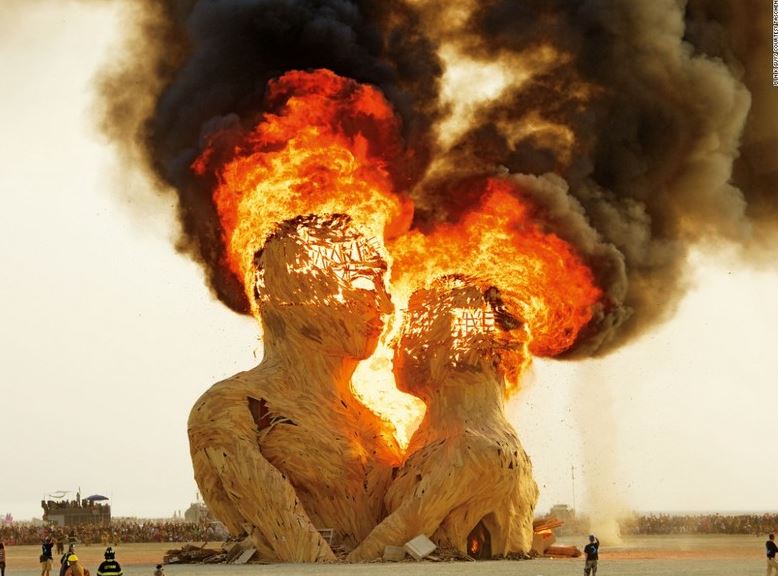 Fallas 2017, la falla de Burningman