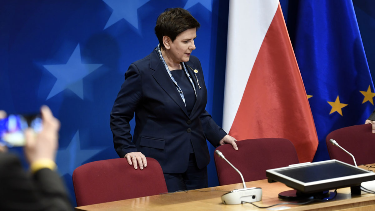 Beata Szydlo, primera ministra de Polonia (Foto: AFP)