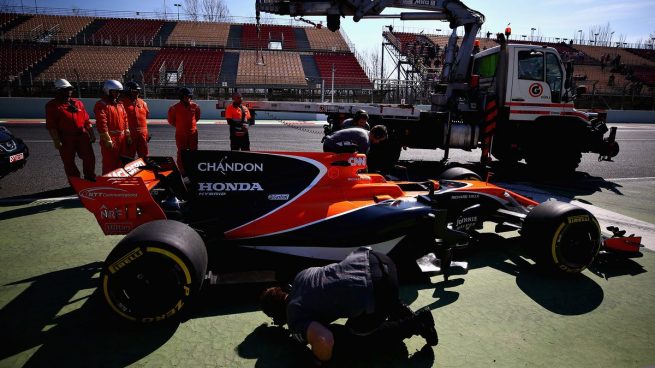 El MCL32 de McLaren-Honda sufre problemas eléctricos en el motor (Getty)