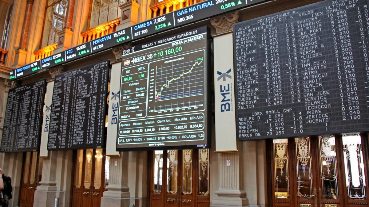 Interior de la Bolsa de Madrid (Foto: Flickr)