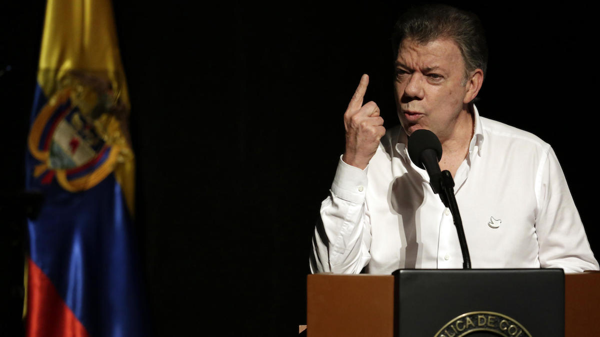El presidente de Colombia, Juan Manuel Santos. (Foto: EFE)