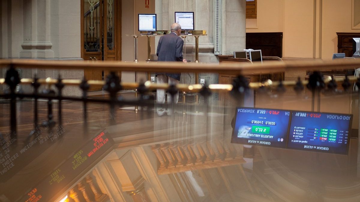 Interior de la Bolsa de Madrid (Foto: Getty)