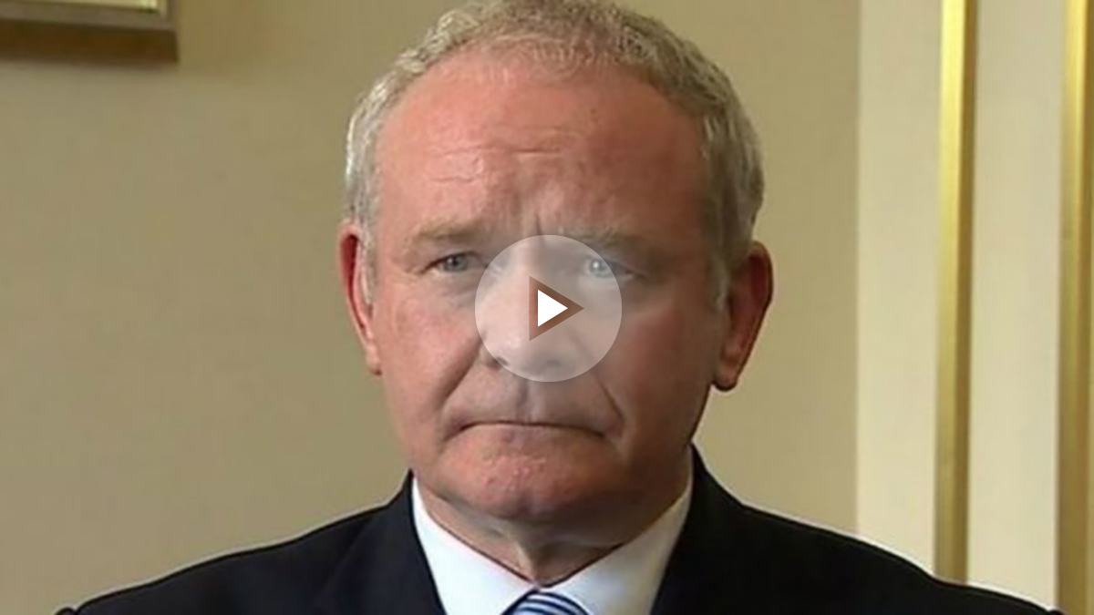 El ex viceministro principal de Irlanda del Norte y miembro del Sinn Féin Martin McGuinness. Foto: Agencias