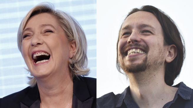 Marine Le Pen y Pablo Iglesias