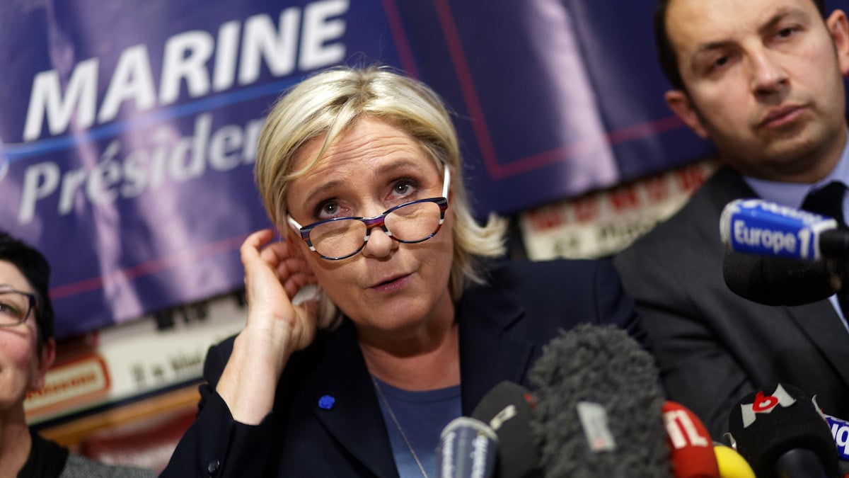 La líder del Frente Nacional de Francia, Marine Le Pen. (Foto: Getty images)