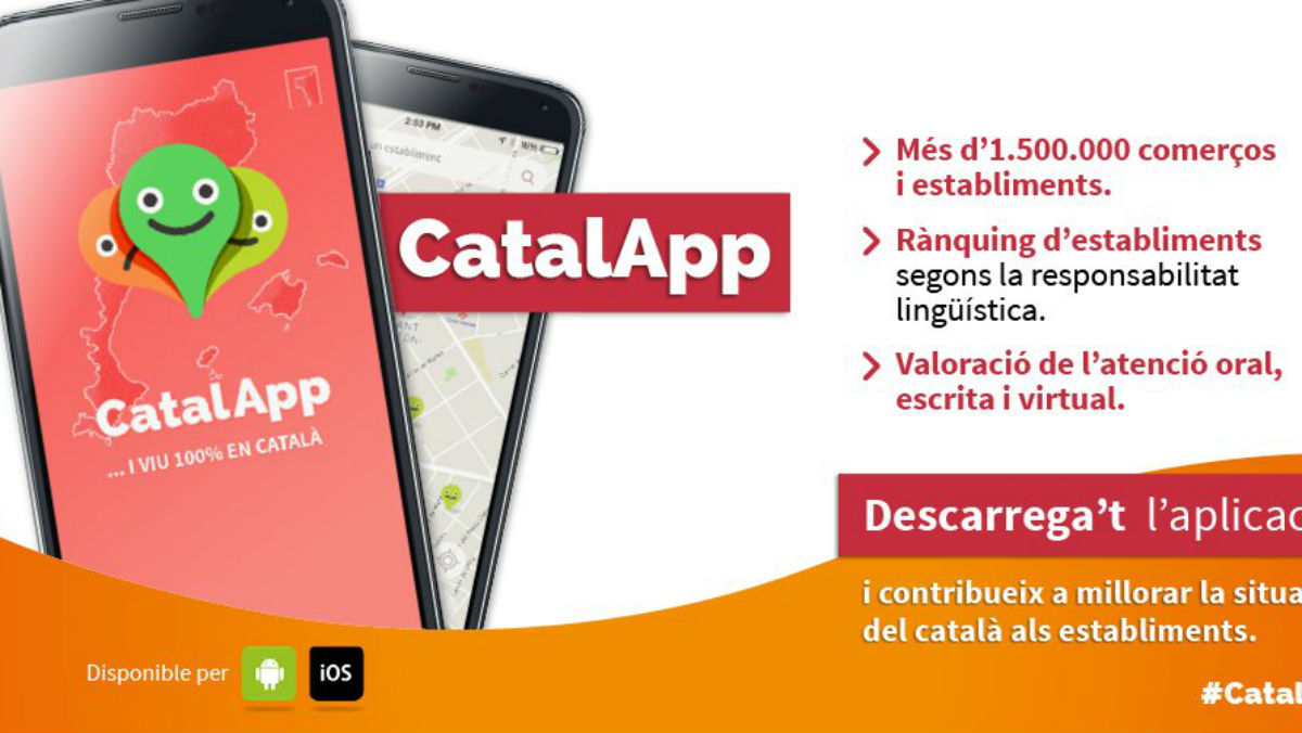 Así promociona la Plataforma per la Llengua su aplicación CatalApp.