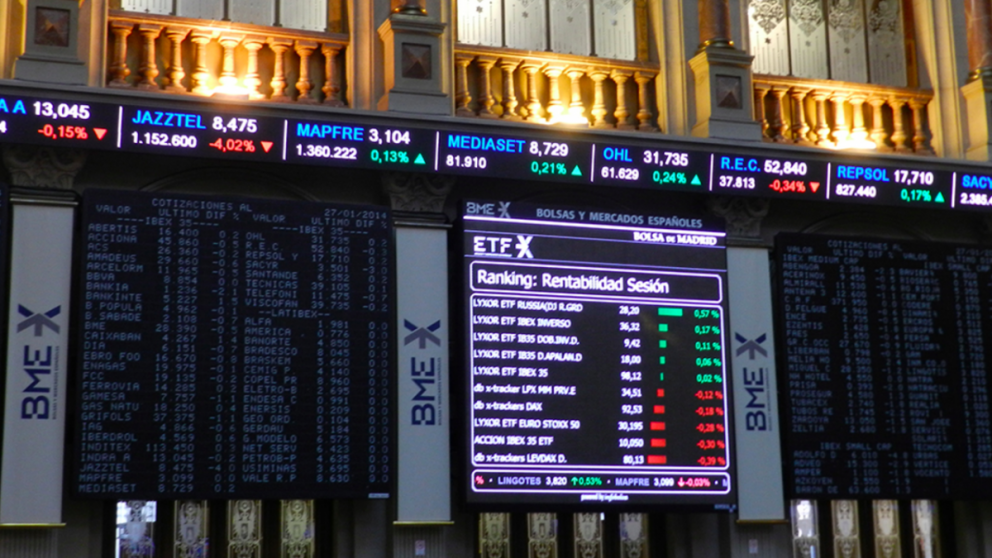Interior de la Bolsa de Madrid (Foto: BME)