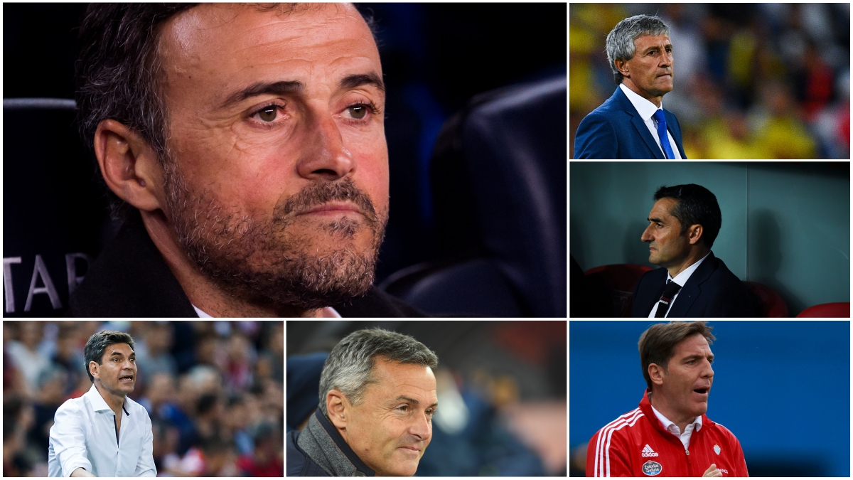 Luis Enrique, Setién, Valverde, Berizzo, Escribá, Pellegrino y cinco técnicos más acaban contrato en junio