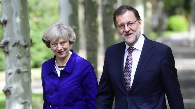 Theresa May y Mariano Rajoy