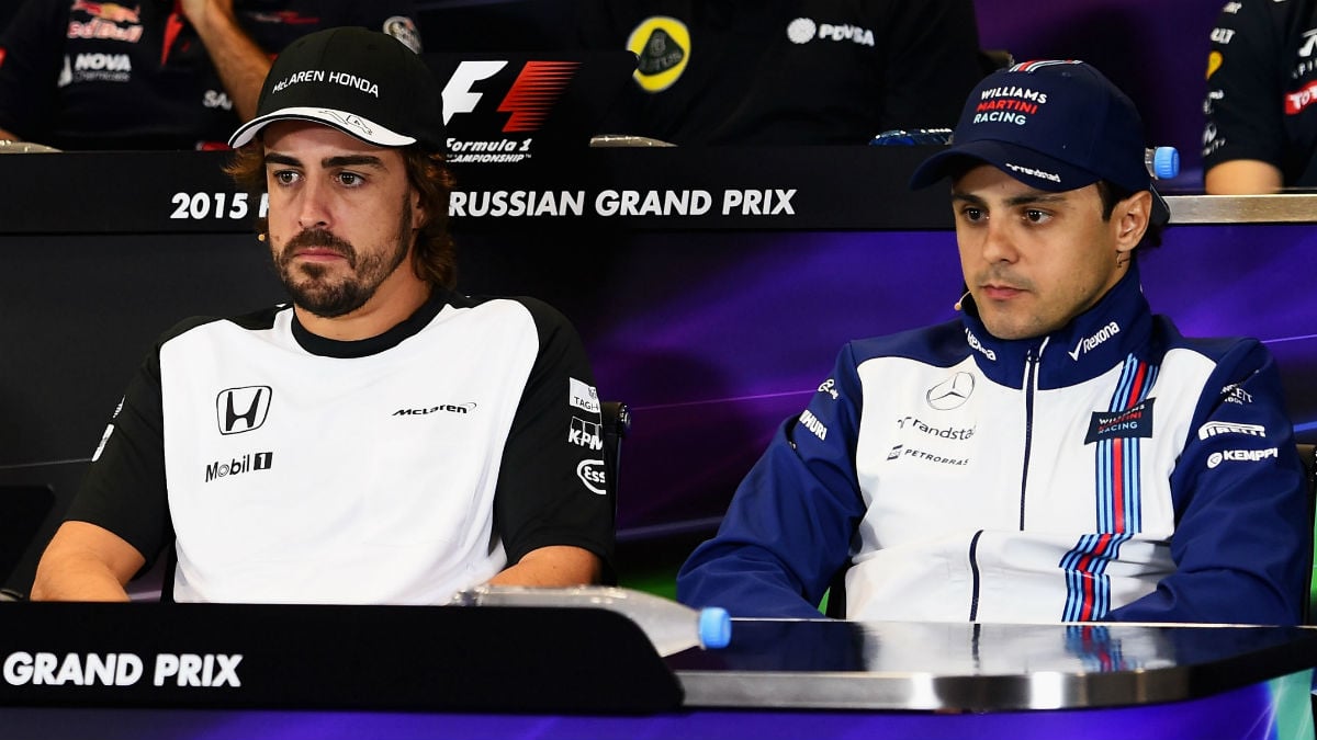 Felipe Massa no ve imposible que Fernando Alonso abandone McLaren antes de que acabe la temporada, aunque sí altamente improbable. (Getty)