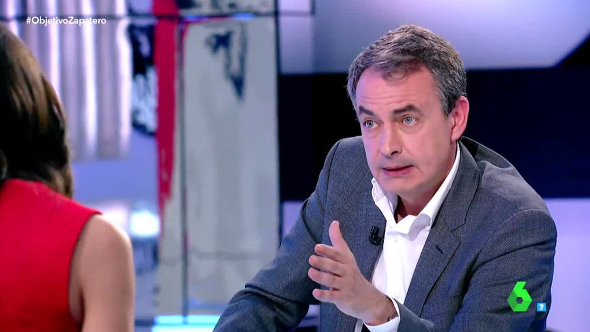 José Luis Rodríguez Zapatero en ‘El Objetivo’.