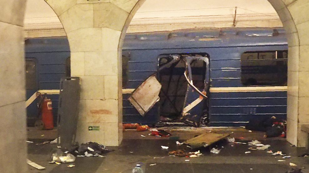 Atentado en el metro de San Petersburgo. (Foto: AFP)