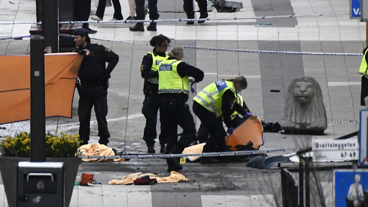 Atentado terrorista en Estocolmo  (Foto:AFP)